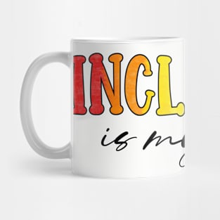 Inclusion is My Jam LGBTQIA Pride Rainbow Mug